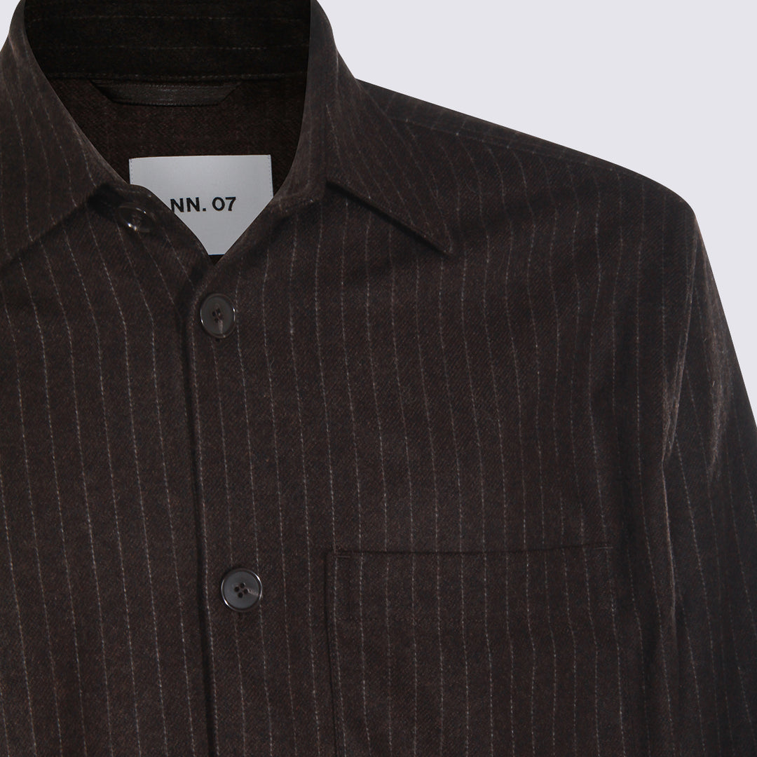Nn.07 Shirts - BROWN STRIPE | 879c0b27e5a681343569453e1fd17bb2e704bd3a