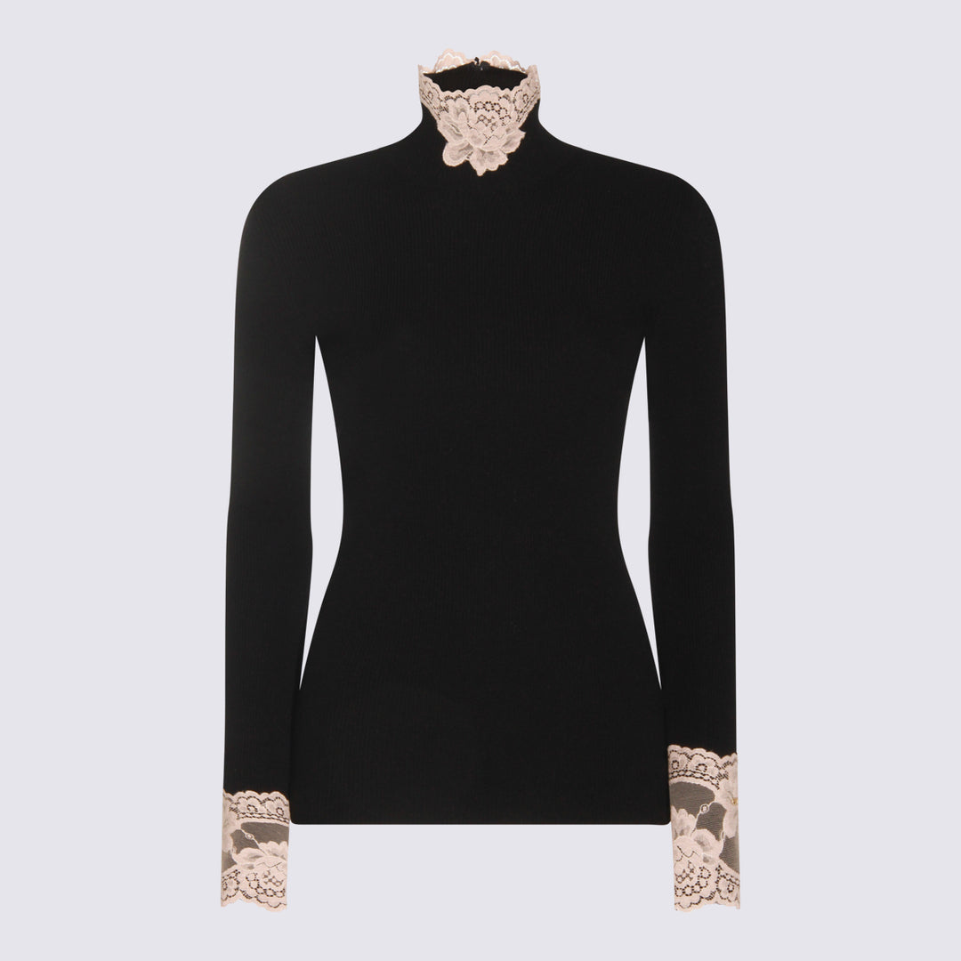 Valentino Sweaters - NERO/ROSE DUST | 022cb10970dffbb7b37d35af1139637ba9986fae
