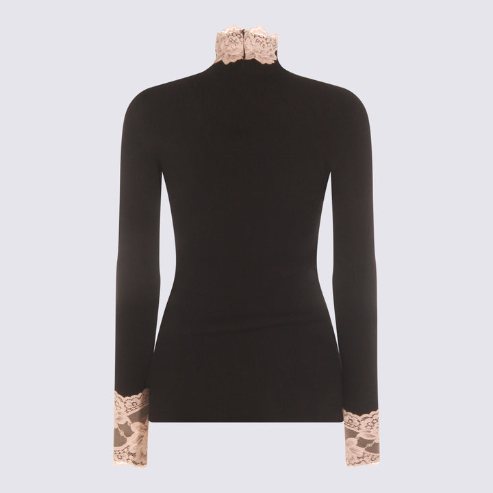 Valentino Sweaters - NERO/ROSE DUST | 749808b9c0e2fc3604eba79f5fd48bbc54960e6b