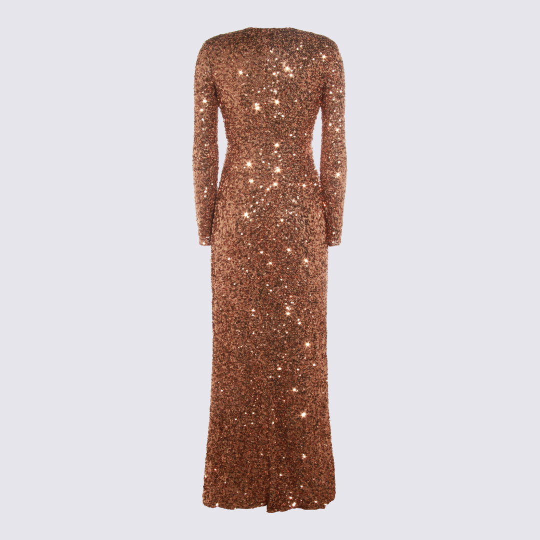 Elisabetta Franchi Dresses - BROWN SUGAR | 1fa5a17a9a39d9f1dcd3d095457eb23bb7cc422f