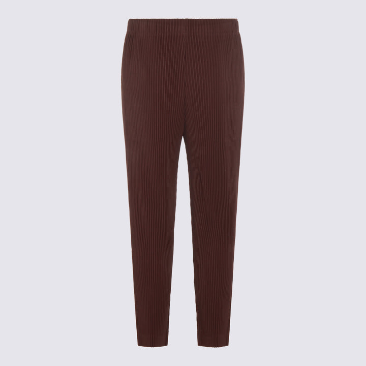 Homme Plisse Issey Miyake Trousers - Brown | eea4986e7fea72cefffa1e302a8300c3a1931ae1