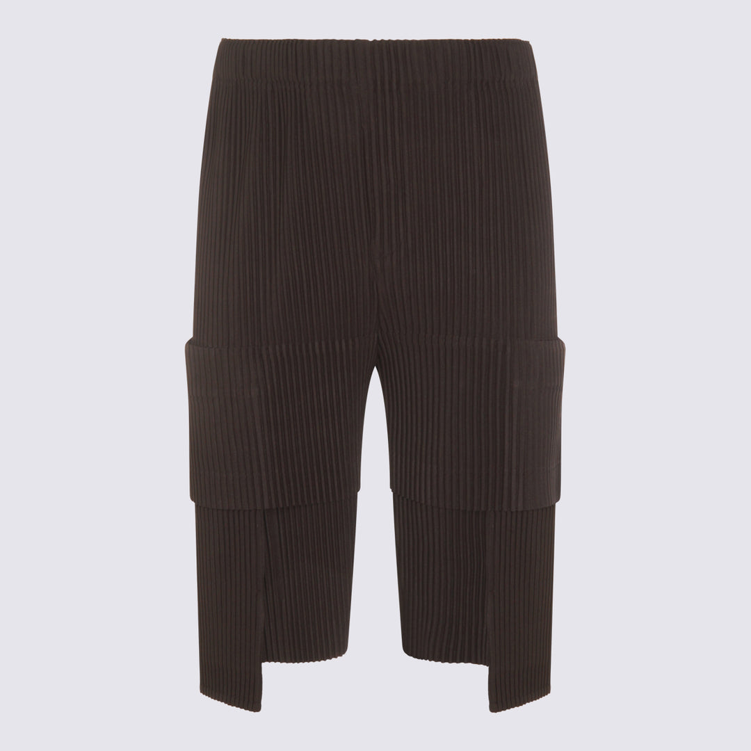 Homme Plisse Issey Miyake Shorts - Blacks and greys | 395154f3c651df89696eb500abc915fc9ed41a58