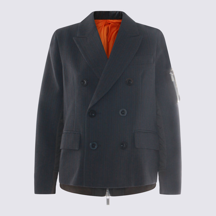 Sacai Jackets - GRAY/KHAKI | 9b4f0332dfa228383b1d846a09e83193cae517d5