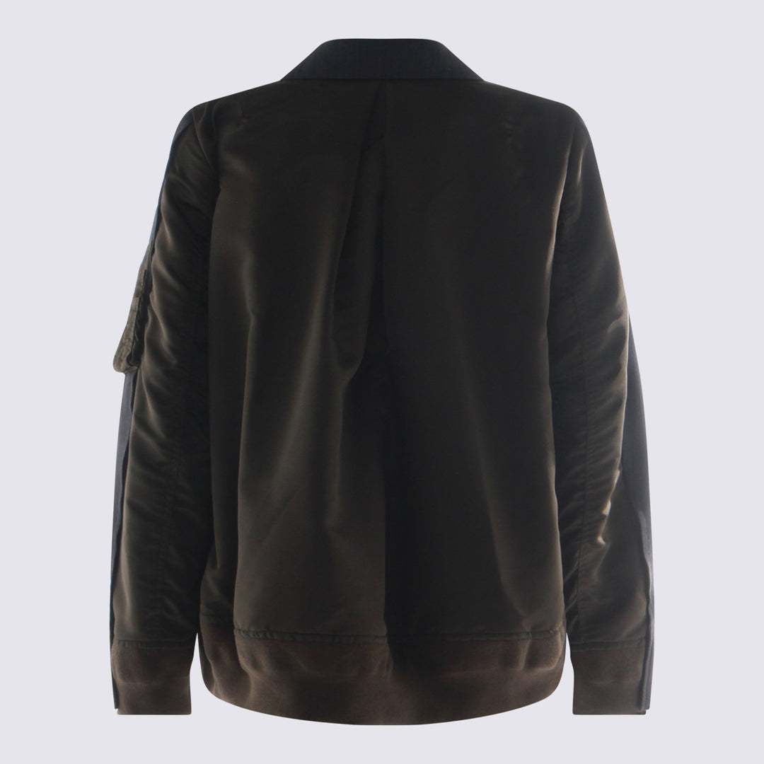 Sacai Jackets - GRAY/KHAKI | e2e45f60e7044d20b4b62ec09aeefe37501fff8d