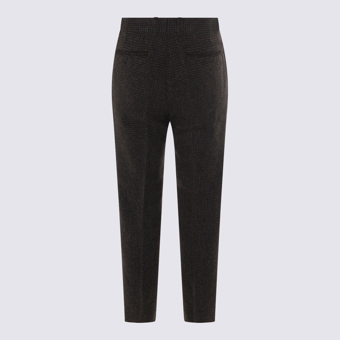 Auralee Trousers - GRAY BROWN HAIRLINE | 6f2ad770413882fdbd0ca474be2194b138f94f23