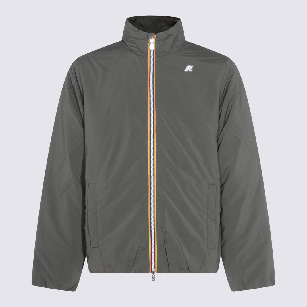 K-Way Jackets - GREEN BLACKISH | 592239e885be42b6f7ccb834dcd1d9aad5eee202