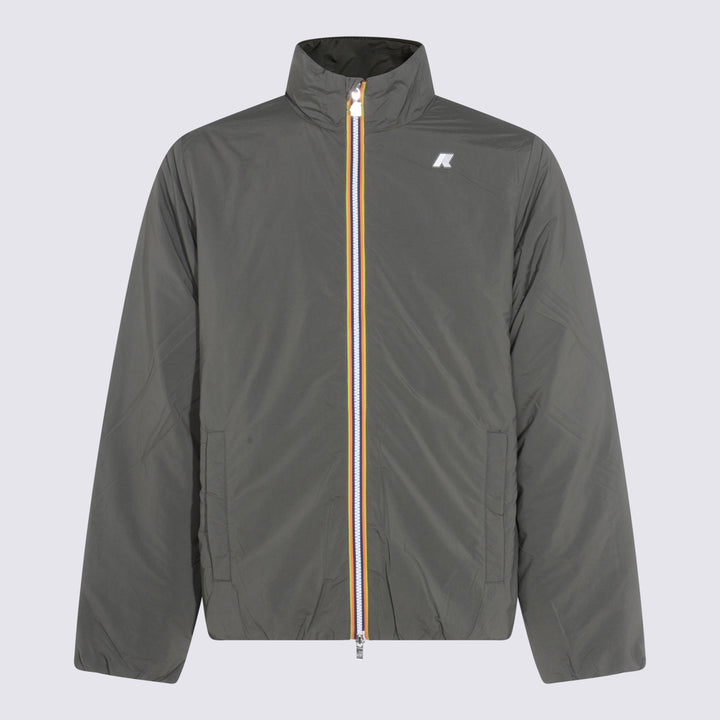 K-Way Jackets - GREEN BLACKISH | 592239e885be42b6f7ccb834dcd1d9aad5eee202