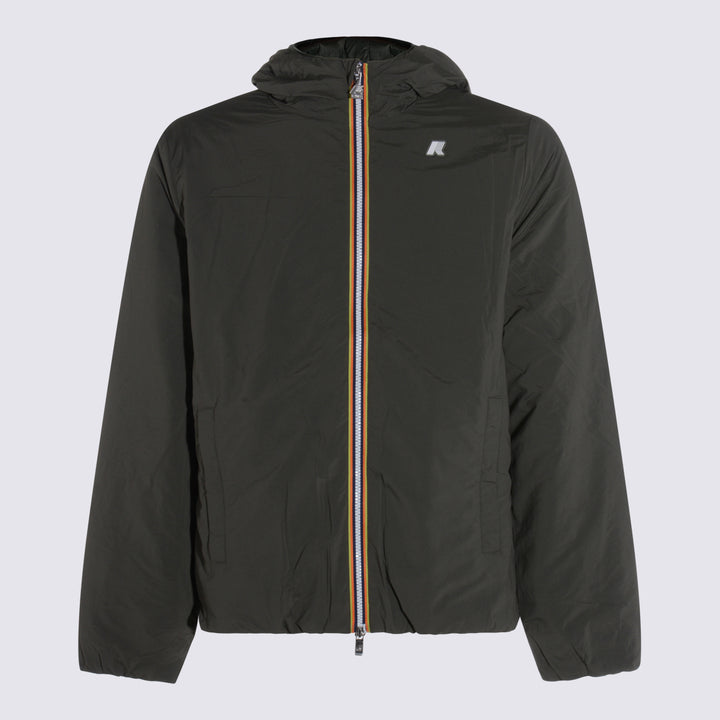 K-Way Jackets - GREEN BLACKISH | 8da55cb495fa2ea1422d0ccce4c099c6484a8a58