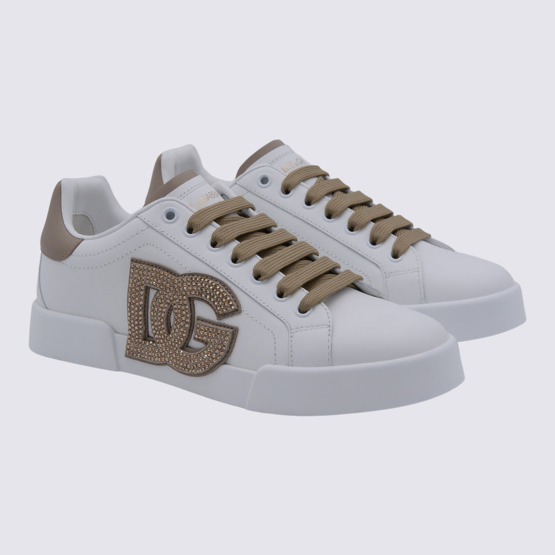 Dolce & Gabbana Sneakers - BIANCO/TAUPE | 1105e9f64d35afa413cd2e5b9ea5b6611fd40dc0