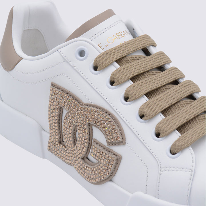 Dolce & Gabbana Sneakers - BIANCO/TAUPE | 959db06b9ae823a74eb88d93af95e1e88e7af717