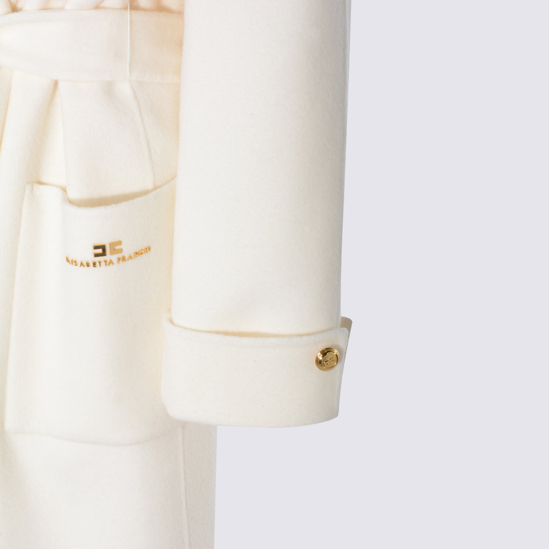 Elisabetta Franchi Coats - MILK | 396ffed72d639d04318e94053a47d408407198cd