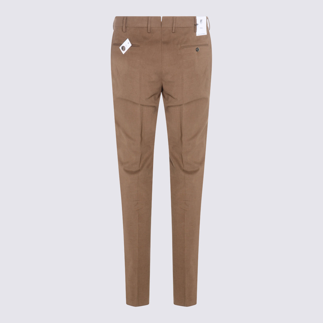 Pt Torino Trousers - Brown | 9c20fb6799d14f85a974412059fe1ca11b6524b3