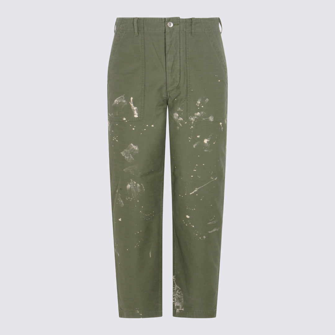 Auralee Trousers - OLIVE GREEN | 7d8c7c8b28c40205bd97668c7f1a1afd68f1c7bf