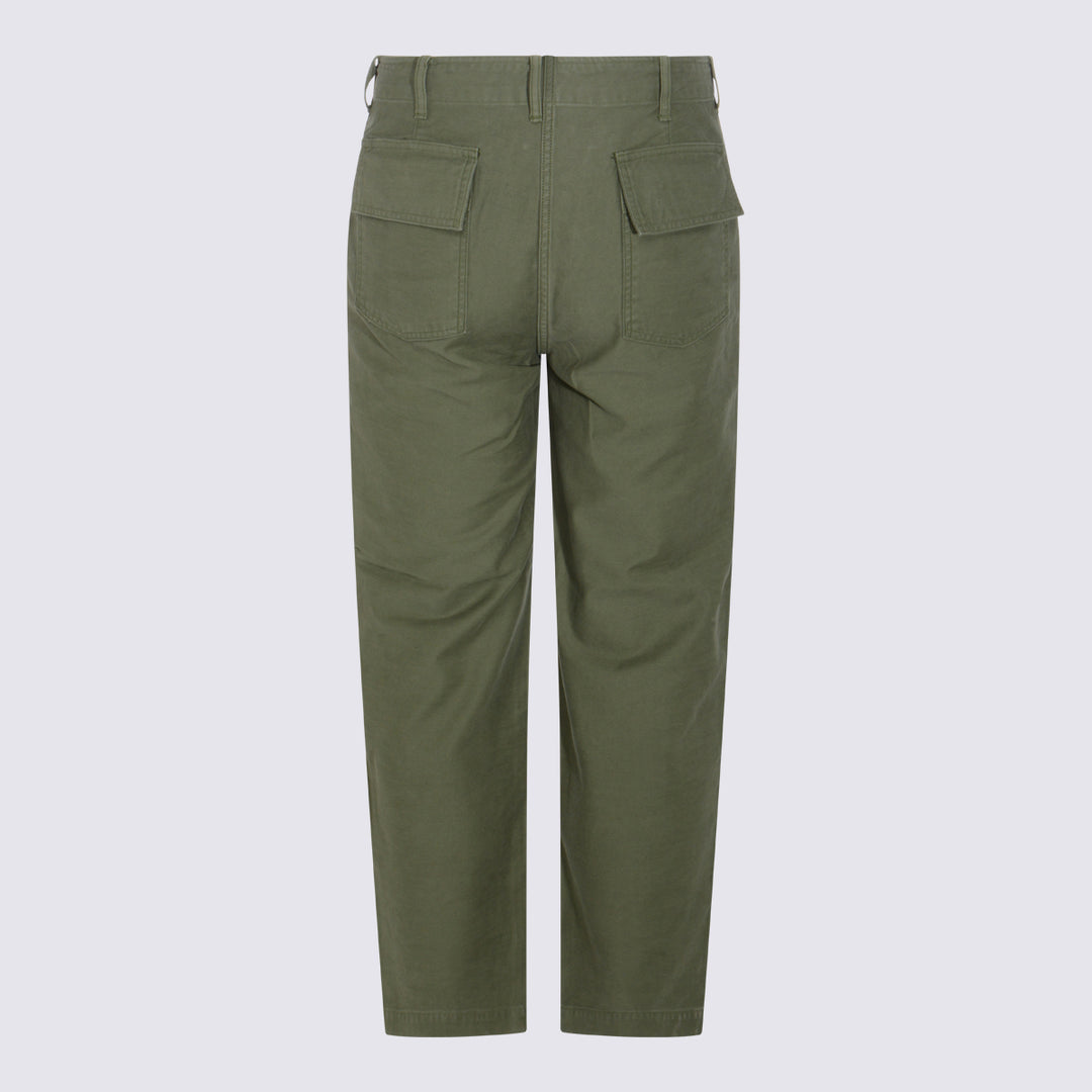 Auralee Trousers - OLIVE GREEN | c57ececa9b7159521e2ccabd0efa68dc2fe5c50d