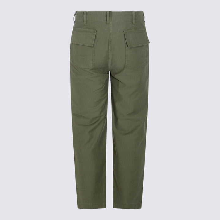 Auralee Trousers - OLIVE GREEN | c57ececa9b7159521e2ccabd0efa68dc2fe5c50d