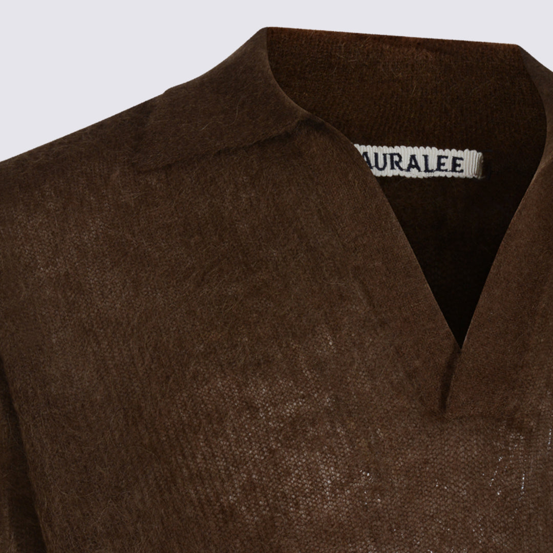 Auralee Sweaters - Dark brown | f4f184f480f295cd90b8950e1f31b50e8cfea870