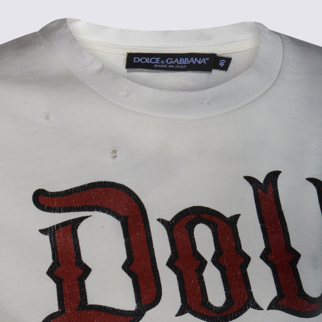 Dolce & Gabbana T-shirts and Polos - Light and natural | 3559729980b501cd14a03bcc1fff27f04c1bc532