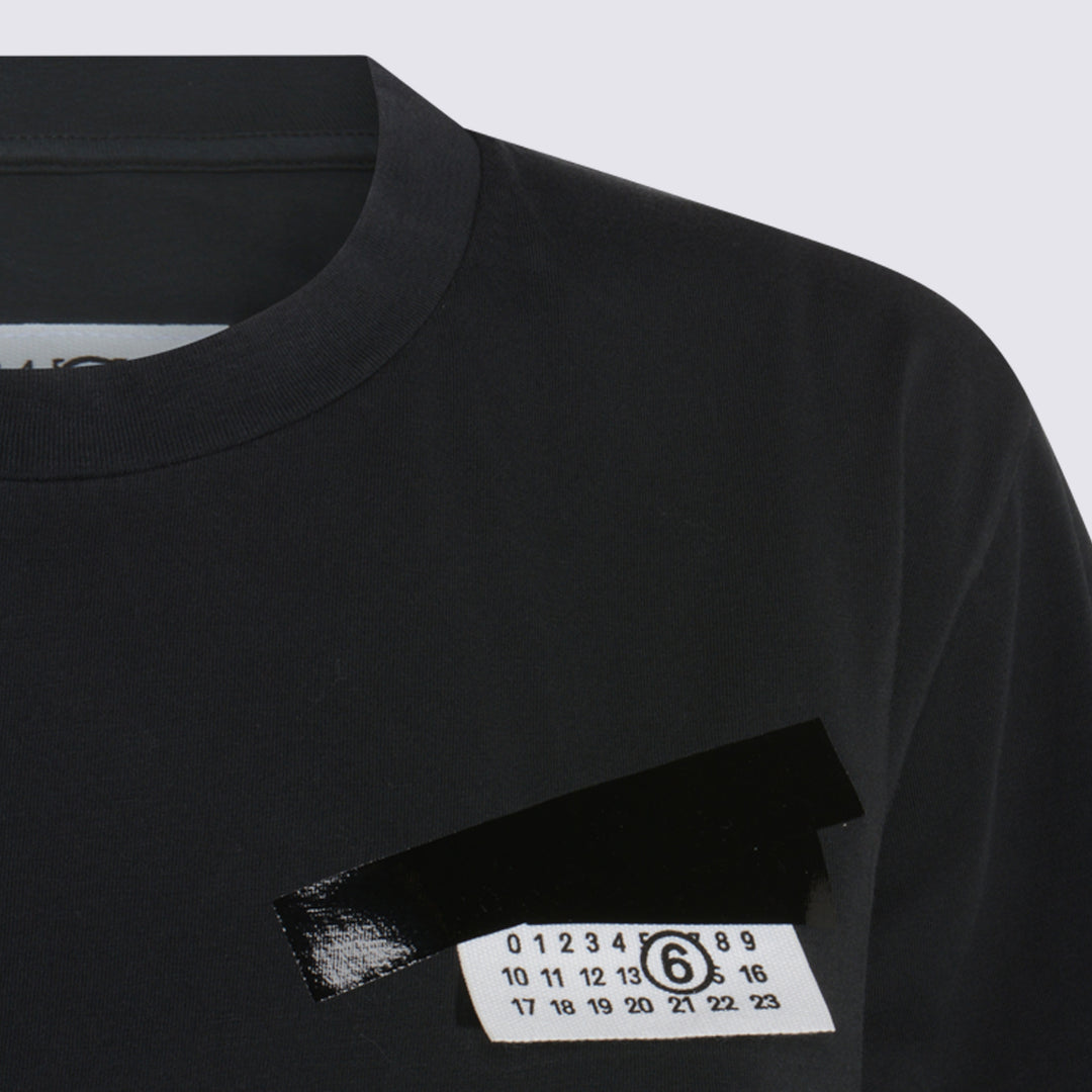 Mm6 Maison Margiela T-shirts and Polos - Blacks and greys | 607ada92b6aced89da05845439161576f52b2f7b