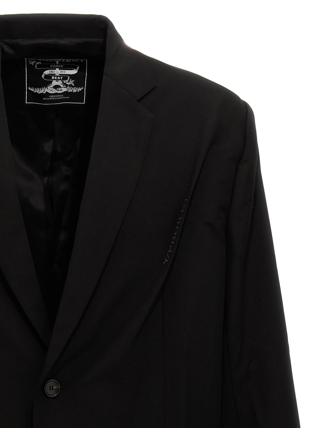 Pinched Logo Blazer And Suits Black