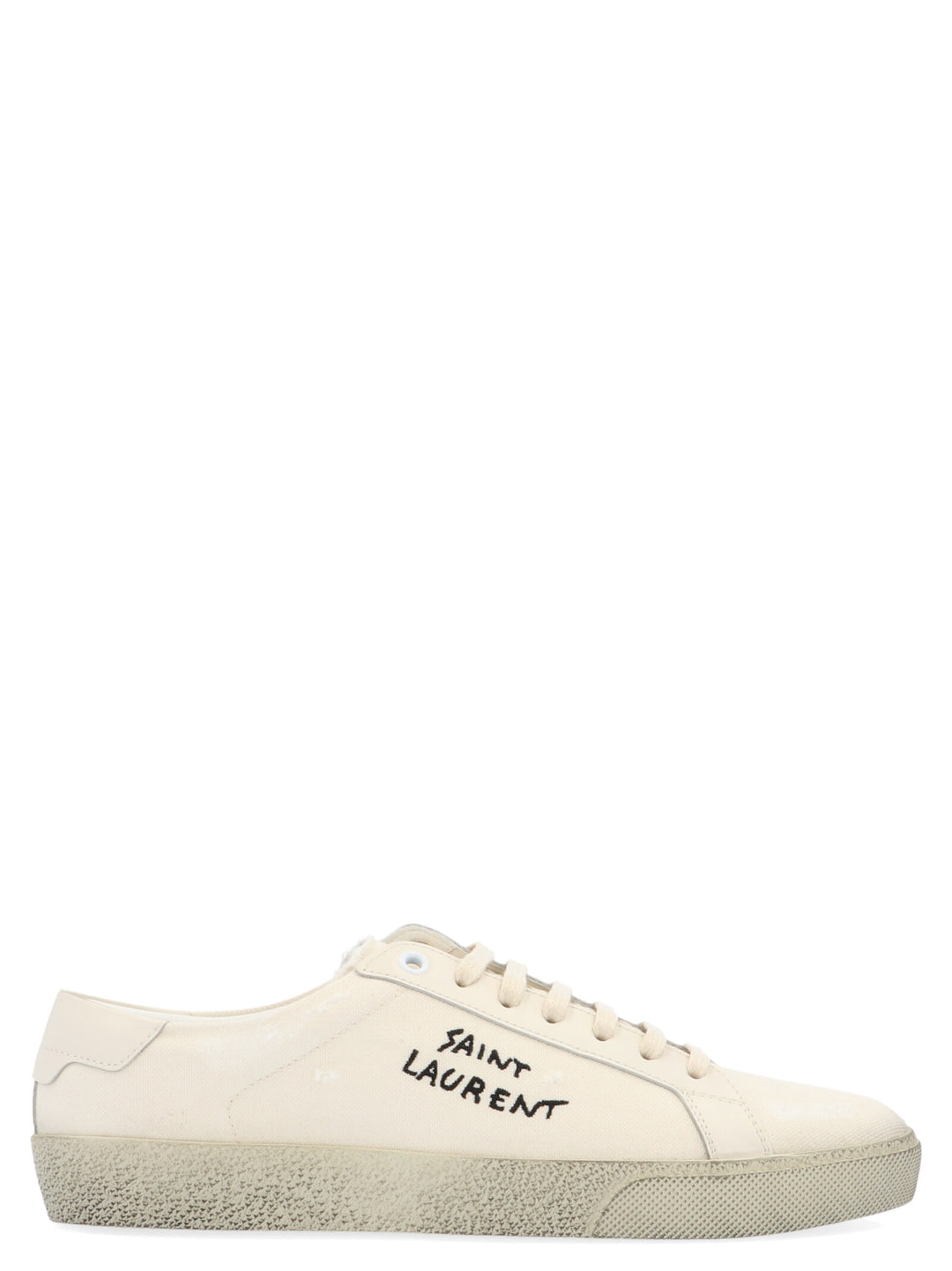 Saint Laurent Logo Signature Sneakers - White | b5fbb969288ee2d6eeee3c5eb8988c5c9dda90bb
