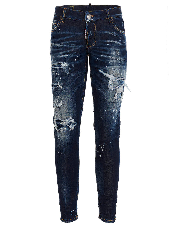 Jennifer Cropped Jeans Blue