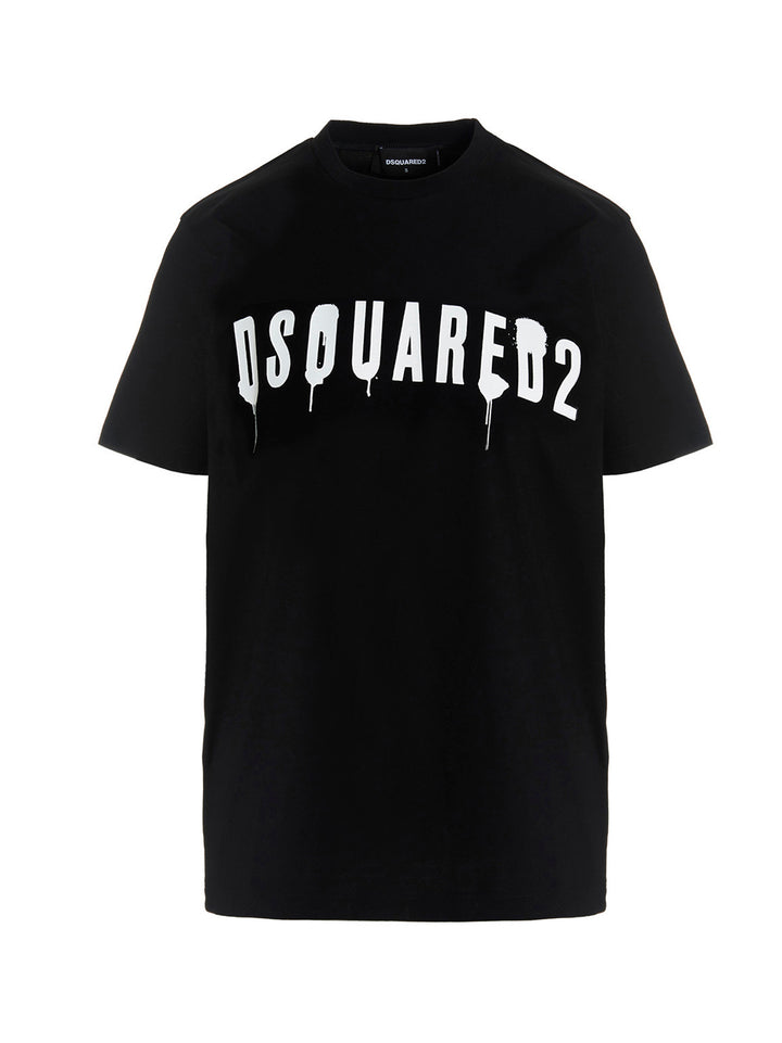 Logo Spray T-Shirt Black