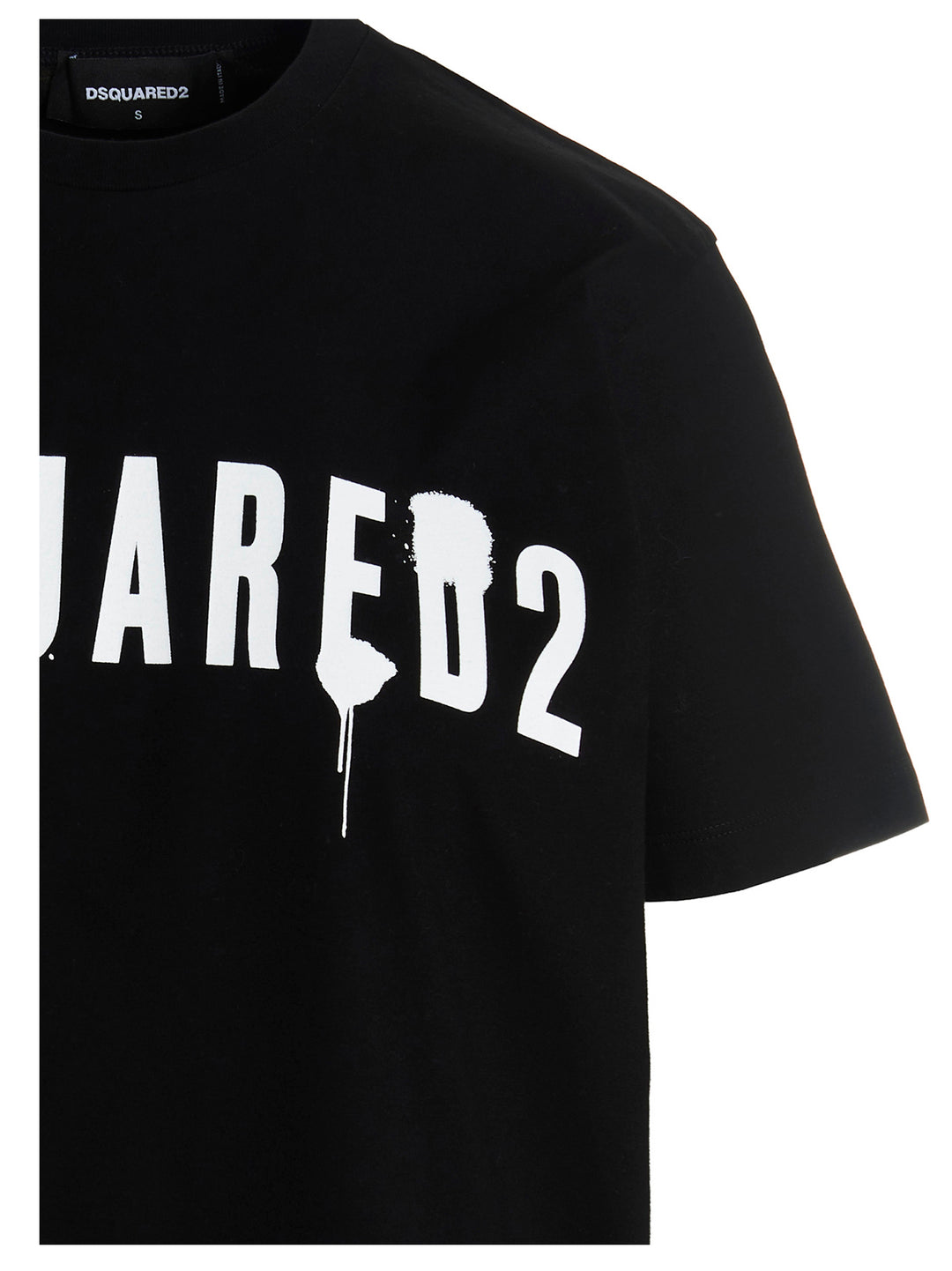 Logo Spray T-Shirt Black