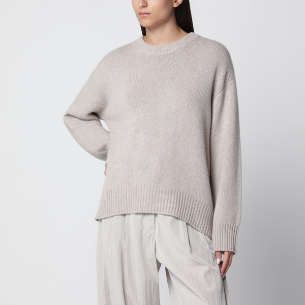 Noor Crewneck Sweater In Sand Cashmere