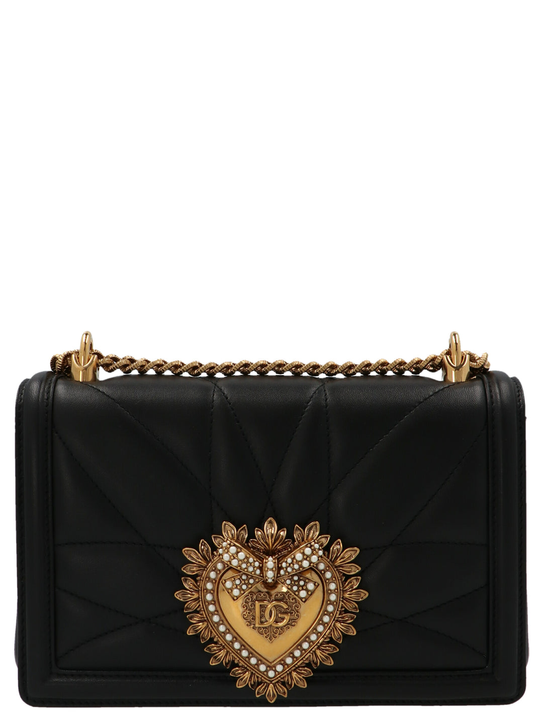 Dolce & Gabbana Devotion Bag Crossbody Bags - Black | c77050ea7a5850c8a3e8d036afbfb9fce60975cd
