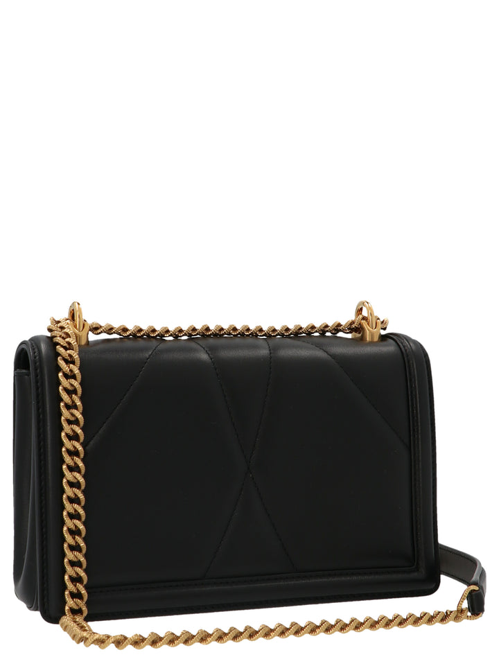 Dolce & Gabbana Devotion Bag Crossbody Bags - Black | 735e16a53745856b4220b5a29c49ef63789b06ee