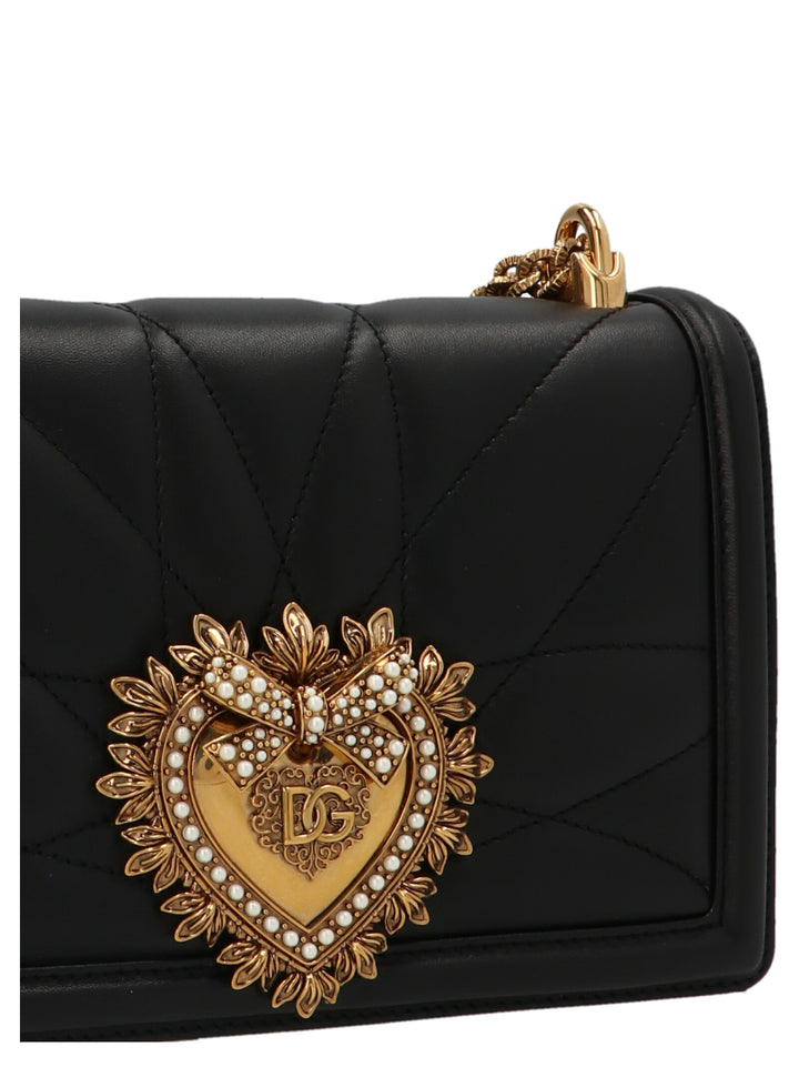 Dolce & Gabbana Devotion Bag Crossbody Bags - Black | 983867499bc4f604b10484ae01d41d423c225fc1
