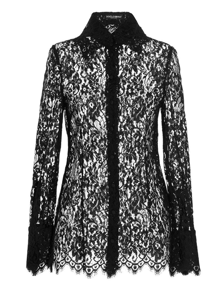 Dolce & Gabbana Lace Shirt Shirt and Blouse - Black | c7752c72f39c9ad147d50d154a20e97c57b2ac35