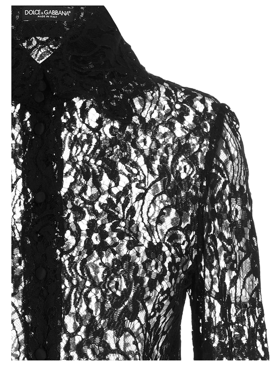 Dolce & Gabbana Lace Shirt Shirt and Blouse - Black | 22317c8de69e5e41a5385e5f3614bcde3b08cac5