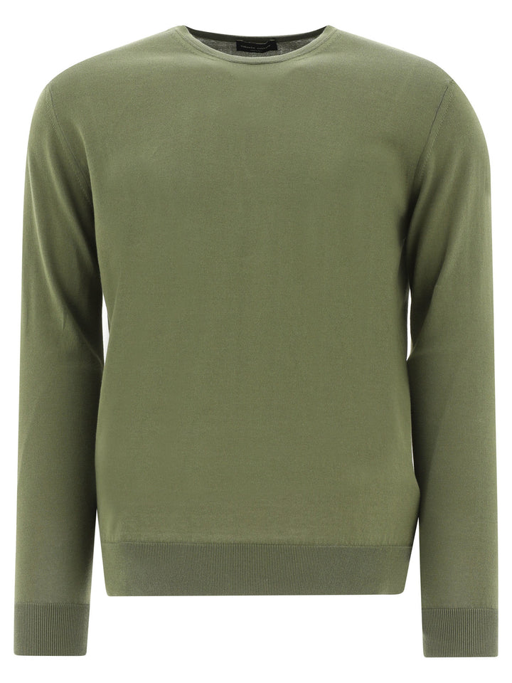 Ribbed Sweater Knitwear Green