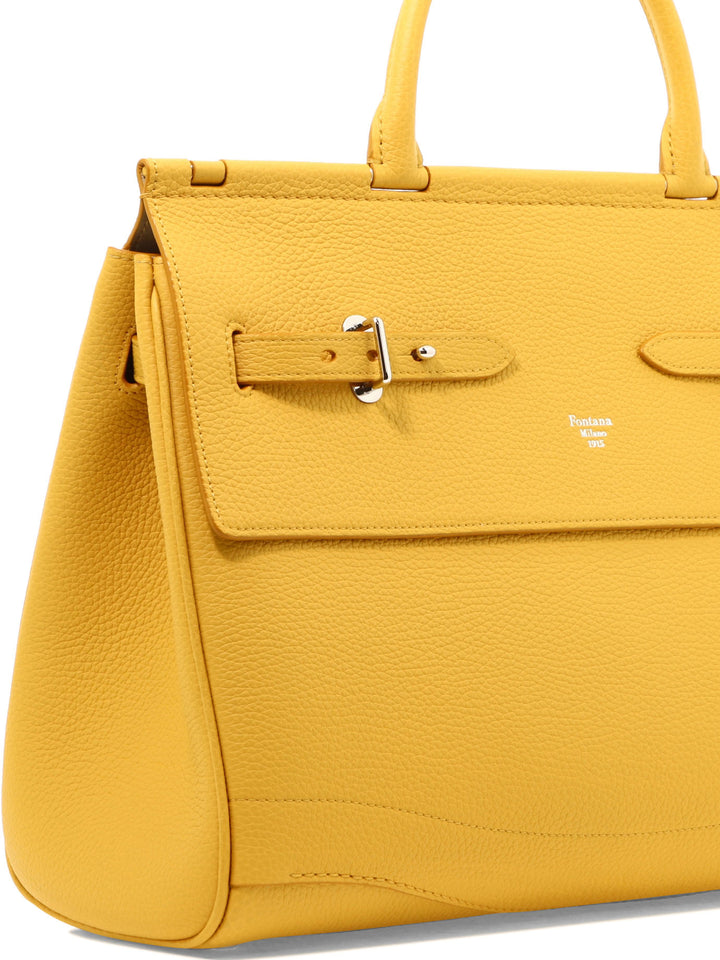 Mina Media Handbags Yellow