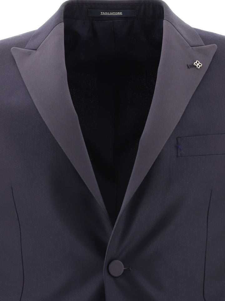 Single-Breasted Tailored Suit Suits Blue