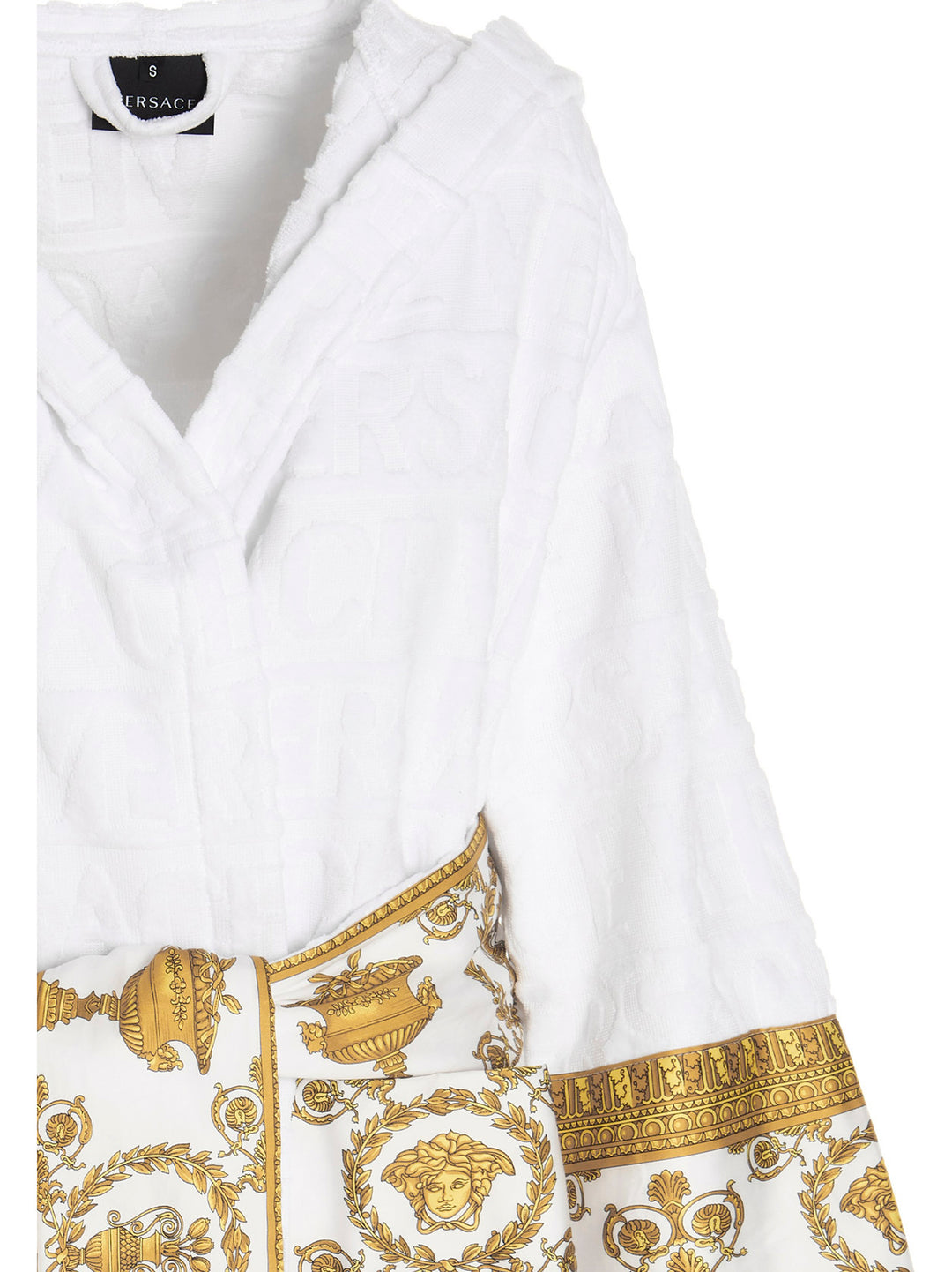 Short Bathrobe Towels White