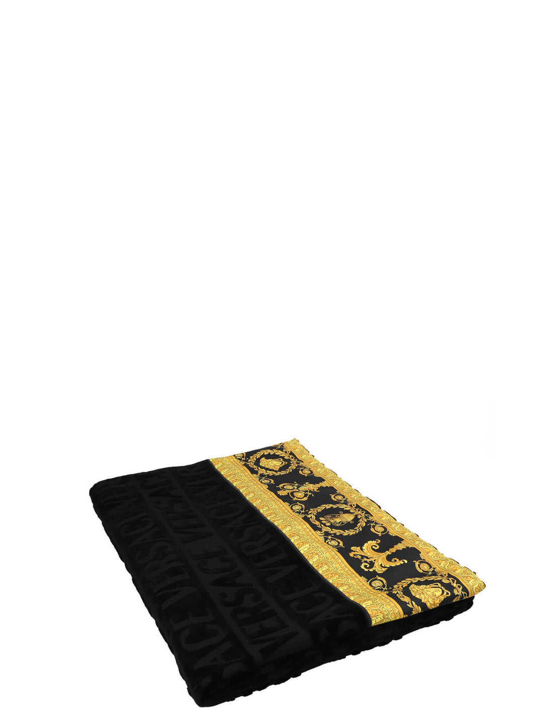 I ? Baroque Towels Black