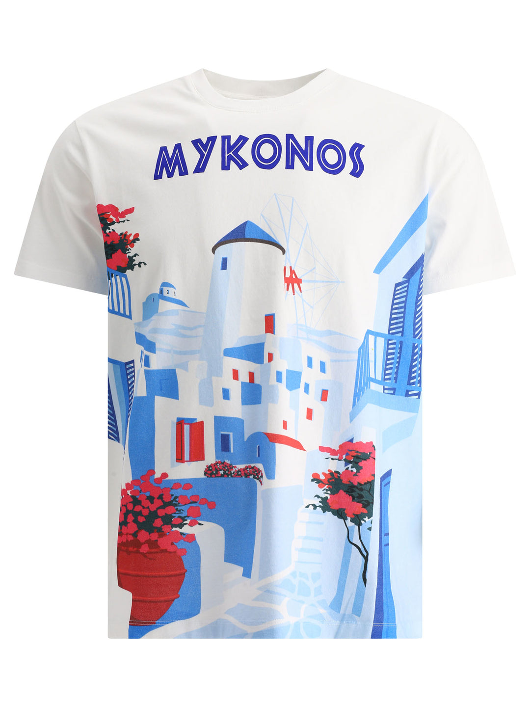 Mykonos Postcard T-Shirts White