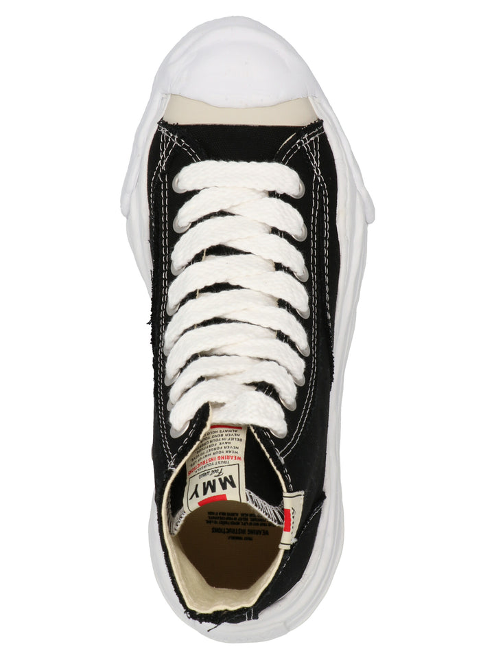 Maison Mihara Yasuhiro Hank High Sneakers - Black | 4fb4e7b9ed336f23072e9bb43f55af3e139a54b6