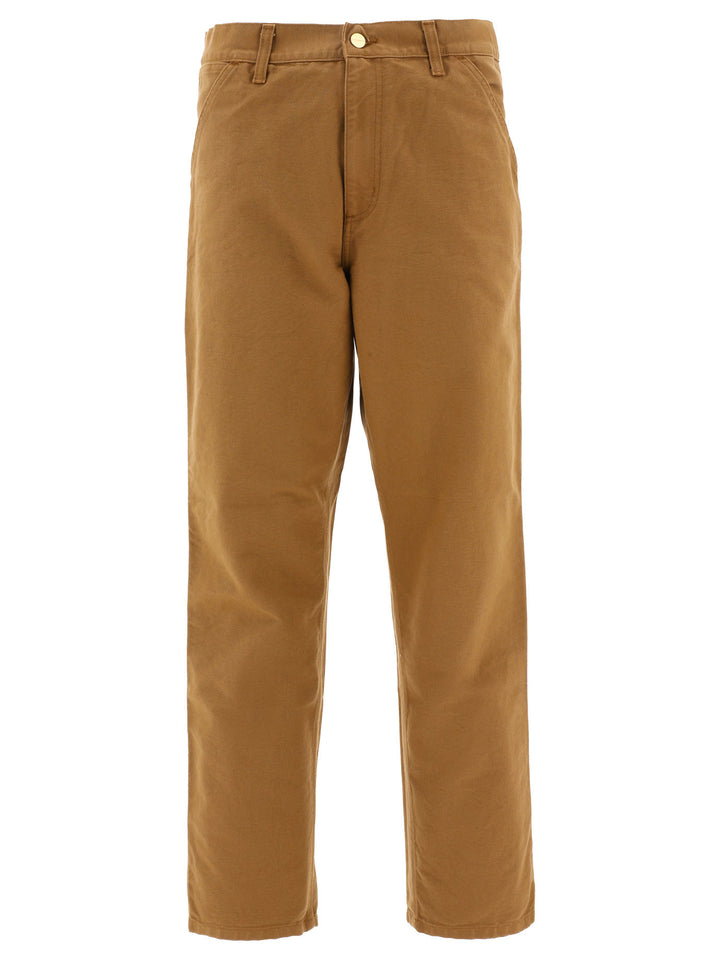 Single Knee Trousers Brown