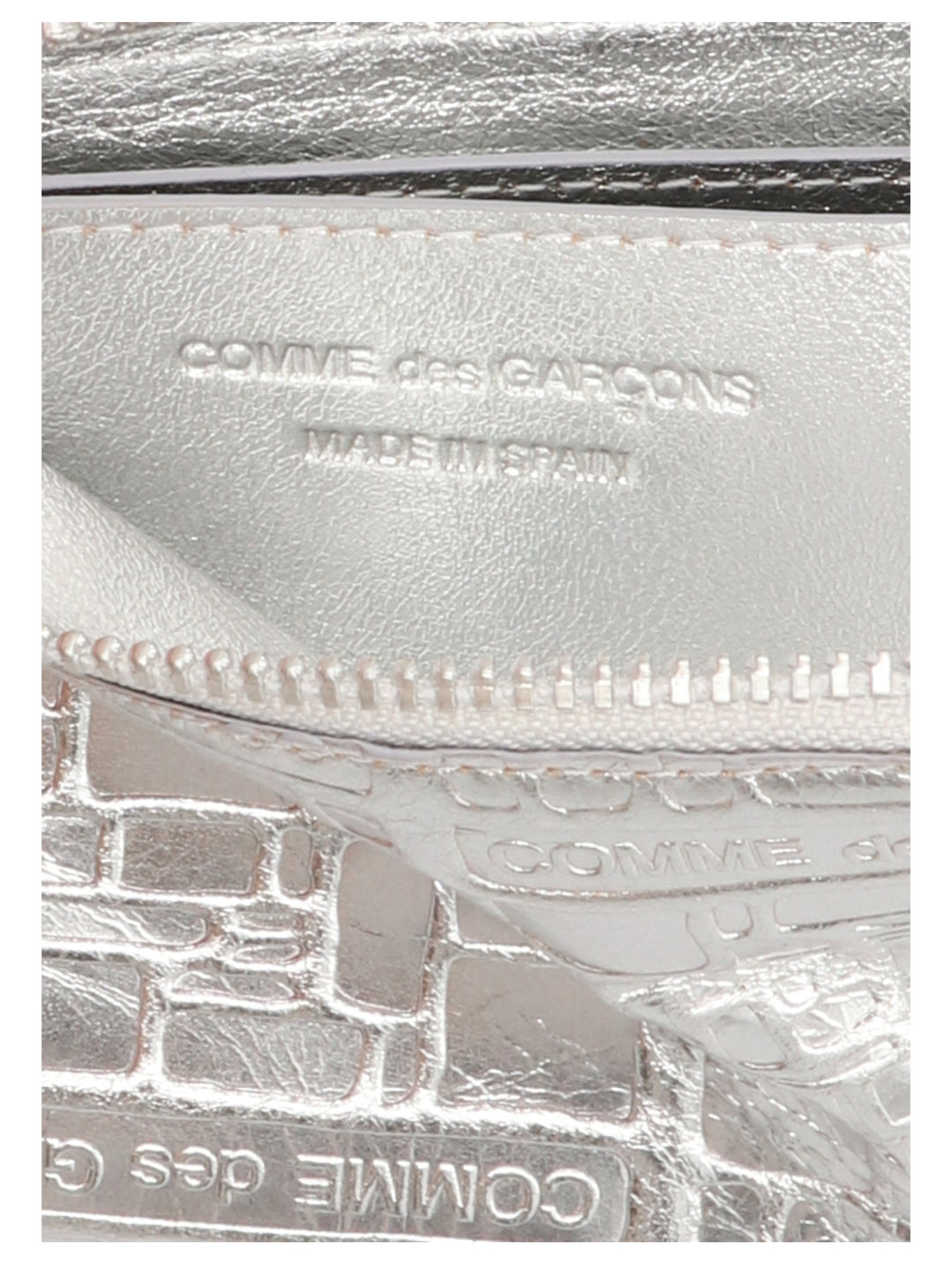 Embossed Logotype Wallets, Card Holders Silver