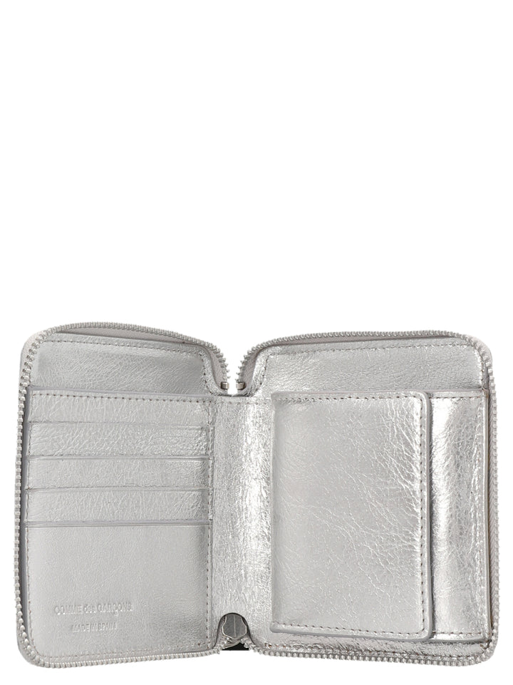 Embossed Logotype Wallets, Card Holders Silver