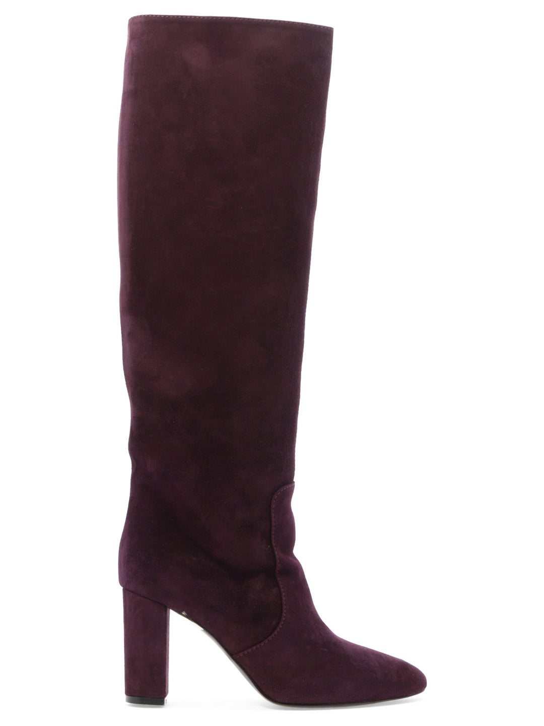 Suede Heeled Boots Stivali & Stivaletti Purple