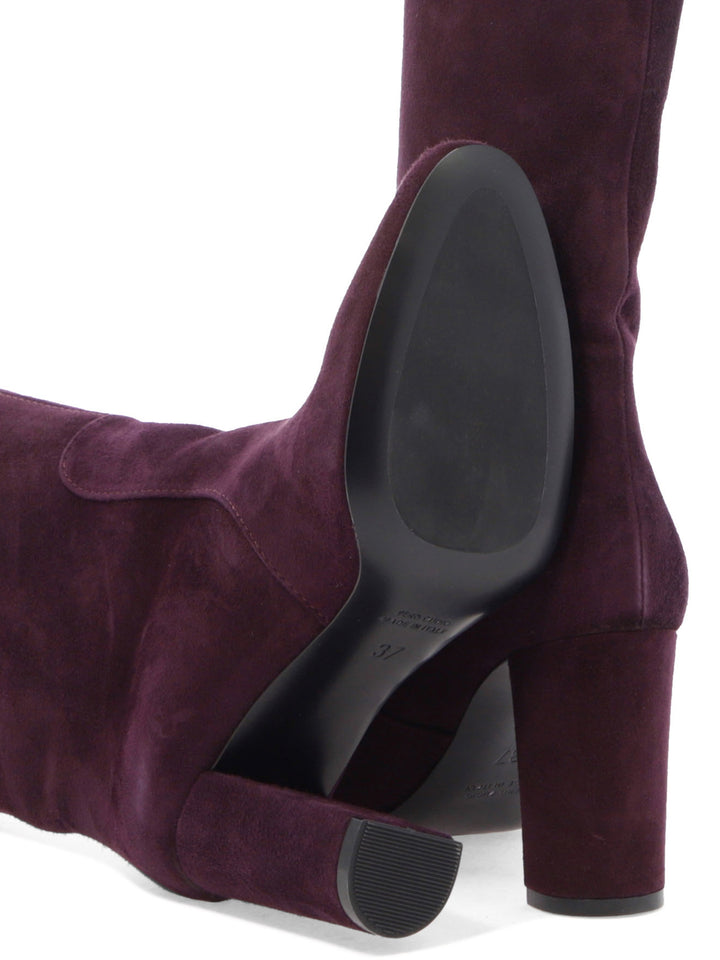 Suede Heeled Boots Stivali & Stivaletti Purple