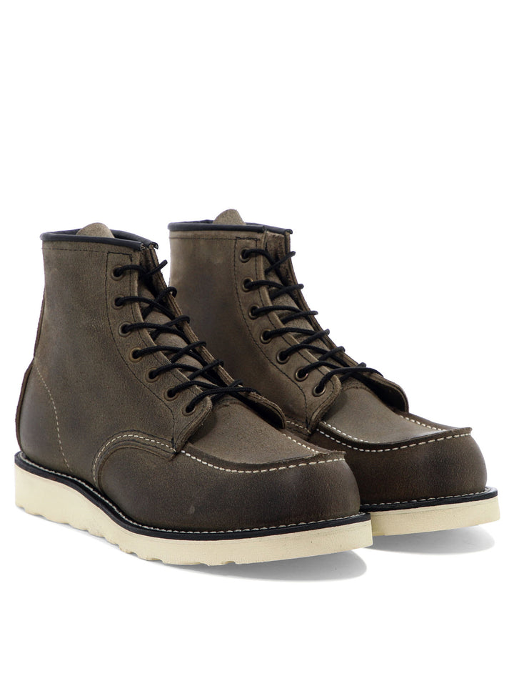 Classic Moc Toe Ankle Boots Brown