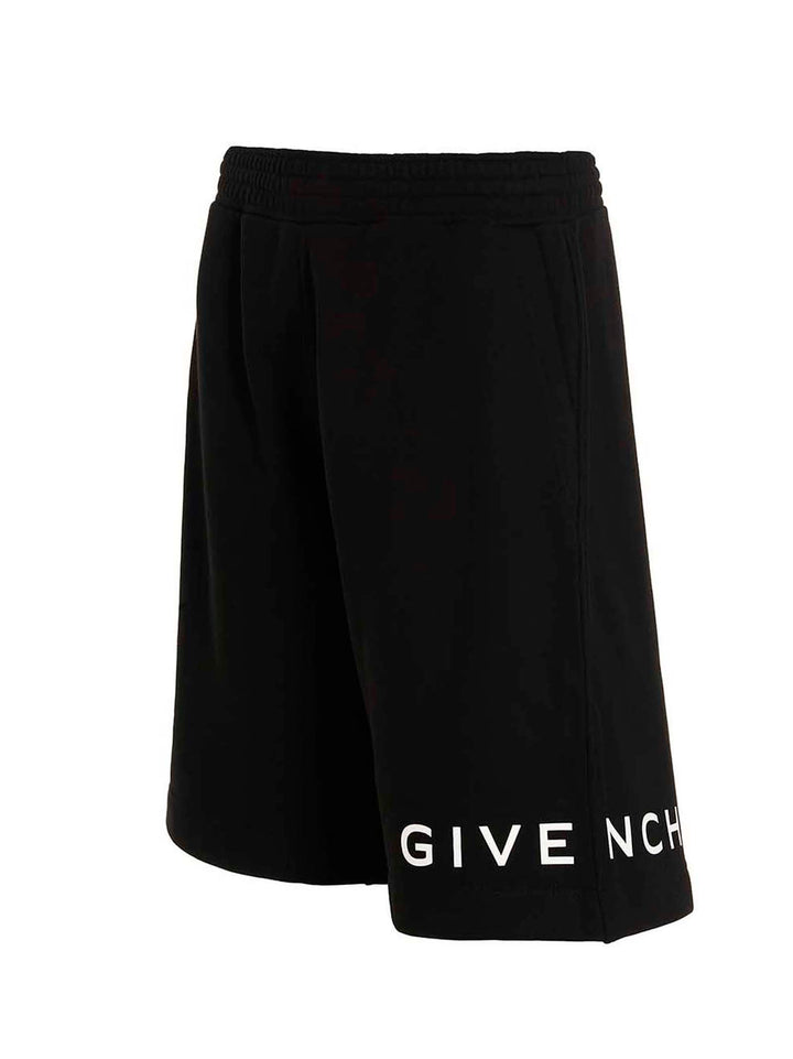 Logo Print Bermuda Shorts Bermuda, Short White/Black