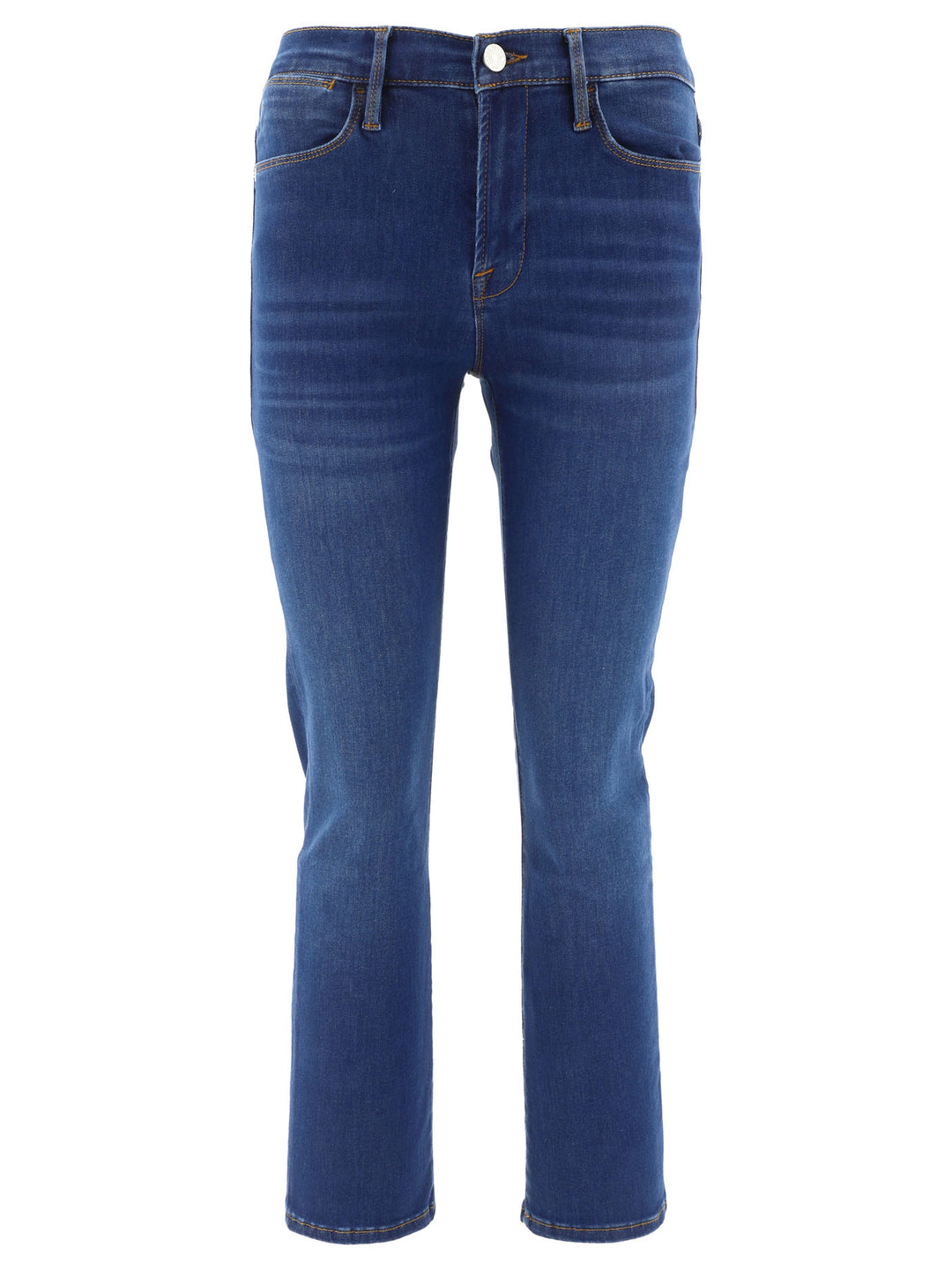 Le Shape High Straight Trousers Blue