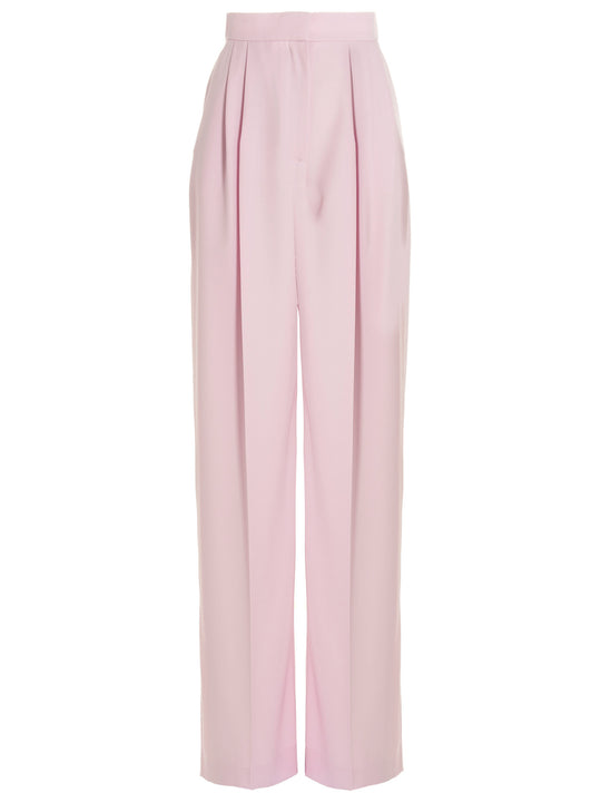 With Front Pleats Pants Pink