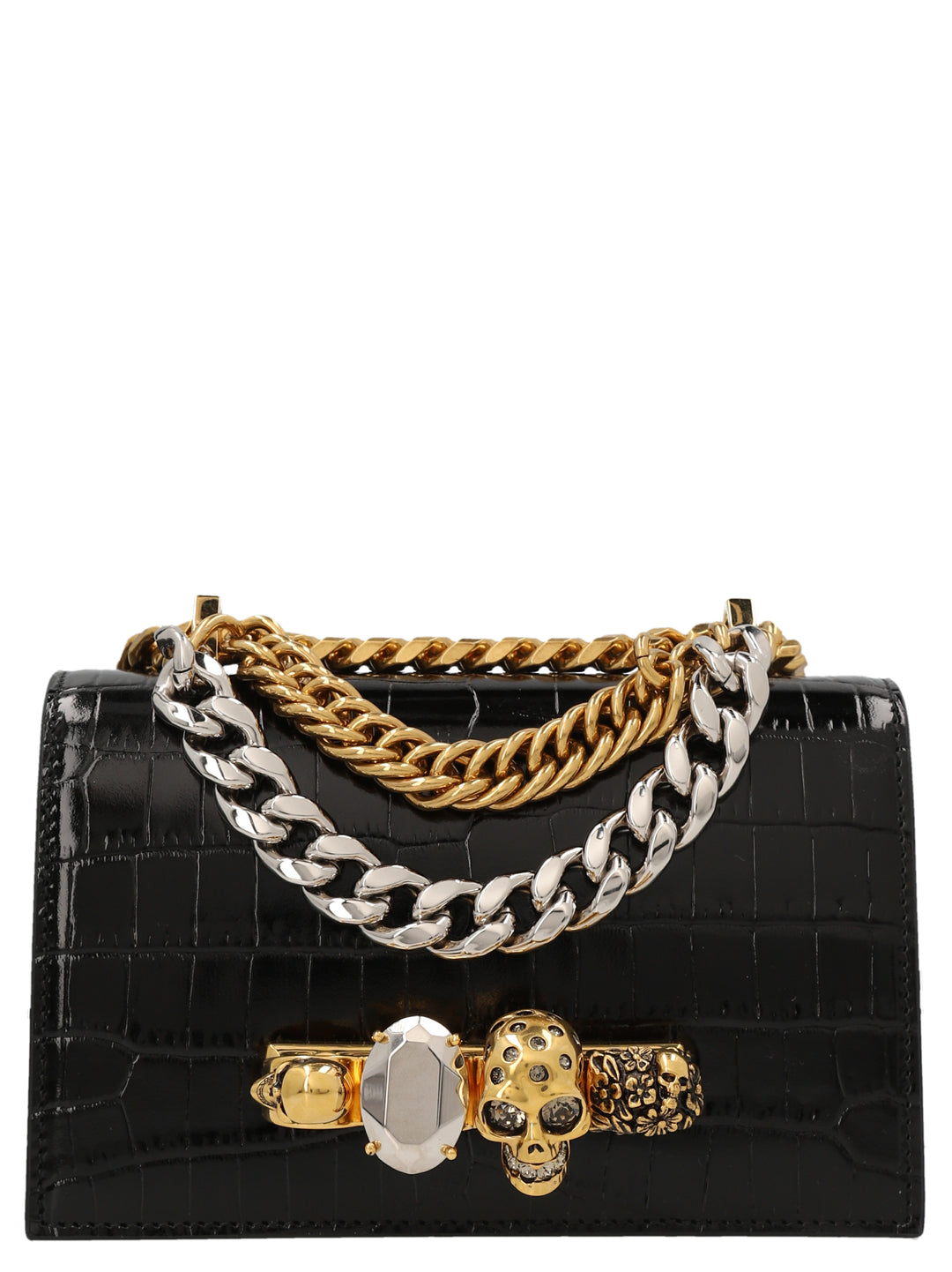 Mini Jewelled Crossbody Bags Black